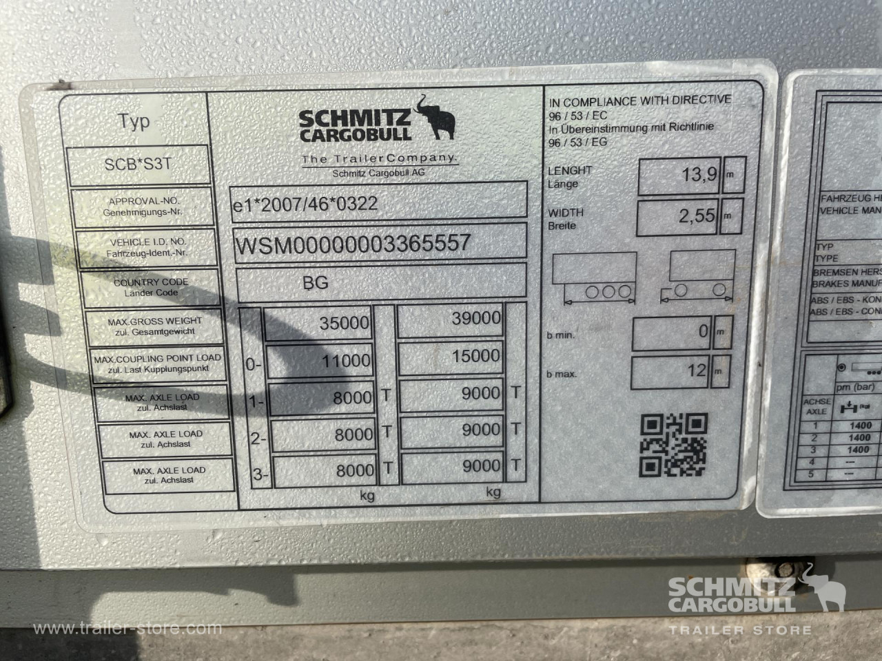 Schmitz Cargobull Curtainsider Standard 