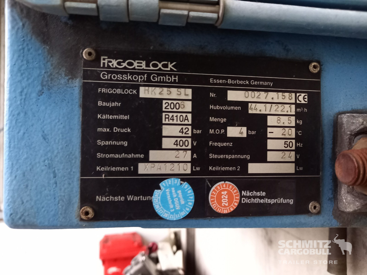 Schmitz Cargobull Tiefkühler Standard Trennwand 