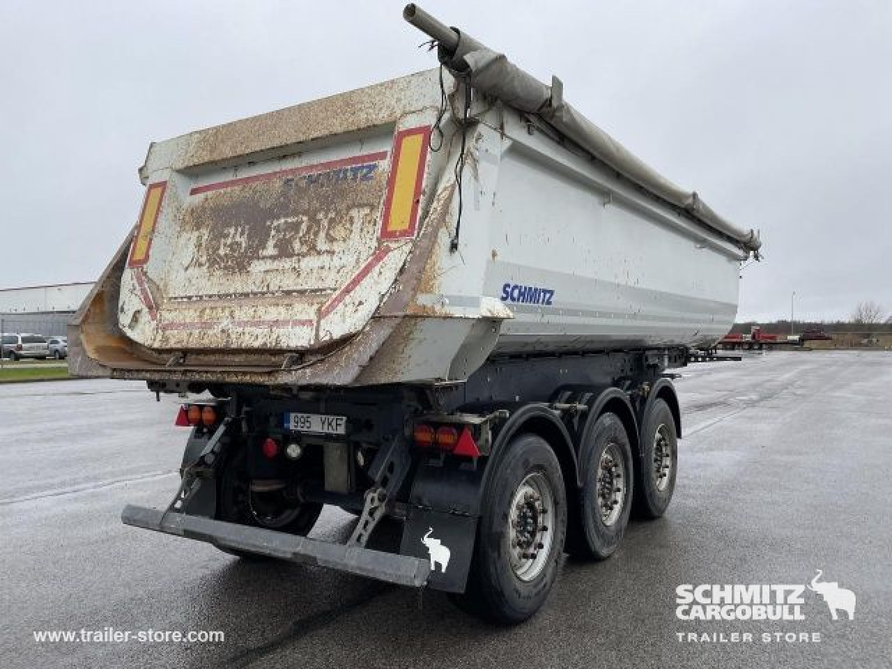 Schmitz Cargobull Tipper Steel half pipe body 24m³ 