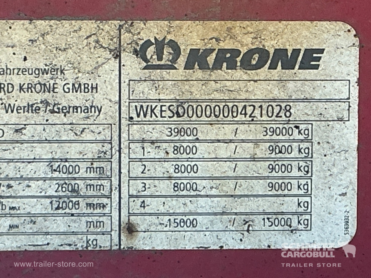 Krone Dryfreight Standard Double deck 