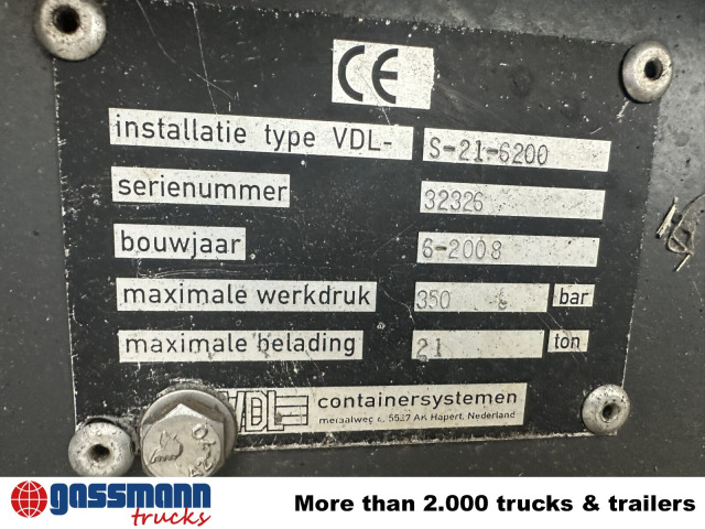 Volvo FM 400/6x4 R, VDL S-21-6200 bis 7m Container 