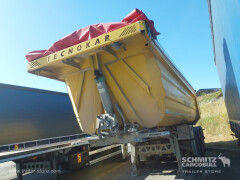 TECNOKAR Semitrailer Tipper Steel half pipe body 27m³ 