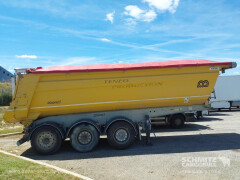 MENCI Semitrailer Tipper Steel half pipe body 26m³ 