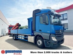 Mercedes Benz Actros 1836 L 4x2, Glastransporter, Heckkran 