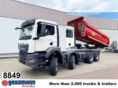 MAN TGS 35.480 8x8 BB CH, Meiller Stahlmulde 18m³ 