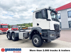 MAN TGS 33.480 6x6 BB CH, Hohe Bauart, Stahlmulde 