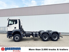 MAN TGS 33.480 6x6 BB CH, Hohe Bauart, Stahlmulde 