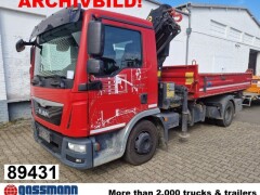 MAN TGL 12.180 4X2 BB, Kran Atlas AK 75.2-A2, 2x AHK 